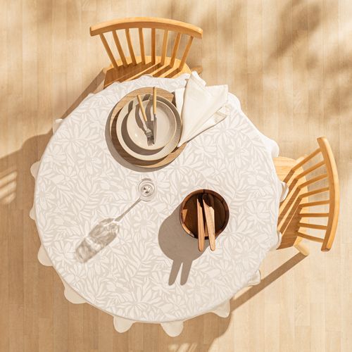 Mantel Jacquard de Lino