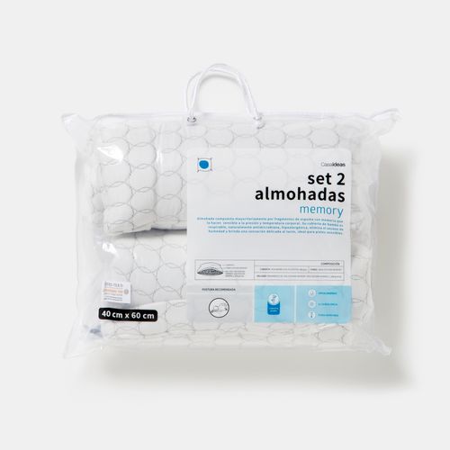 Set 2 Almohadas Memory Picado