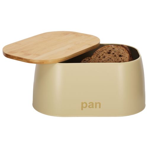 Caja para Pan con Tapa de Bambú