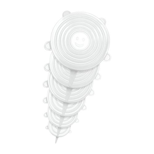 Set 6 Tapas Reutilizables Silicona