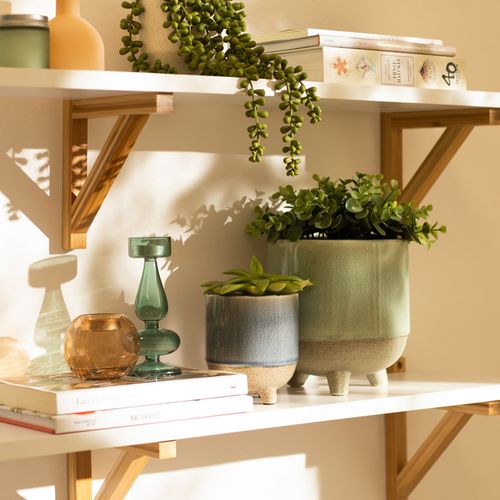 Maceta de Patas con Diseño de Ceramica