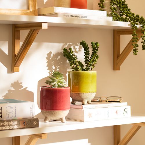 Maceta de Patas con Diseño de Ceramica