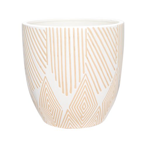 Maceta Texturizada de Ceramica