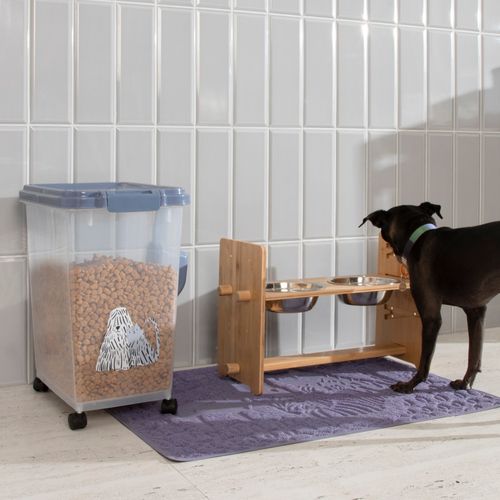 Alzador Plato de Comida En Madera