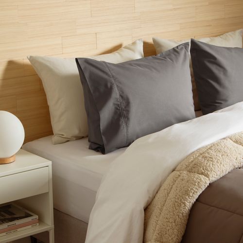 Funda de almohada lisa 144 hilos