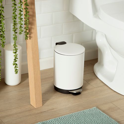 Papelero con pedal metalico