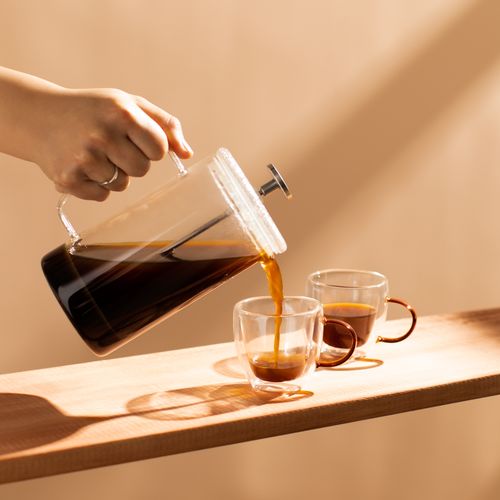 Cafetera francesa de borosilicato