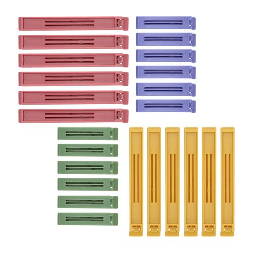 Set 24 pinzas para sellar bolsas