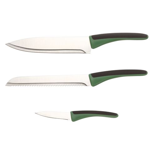 Set 3 cuchillos de acero inoxidable