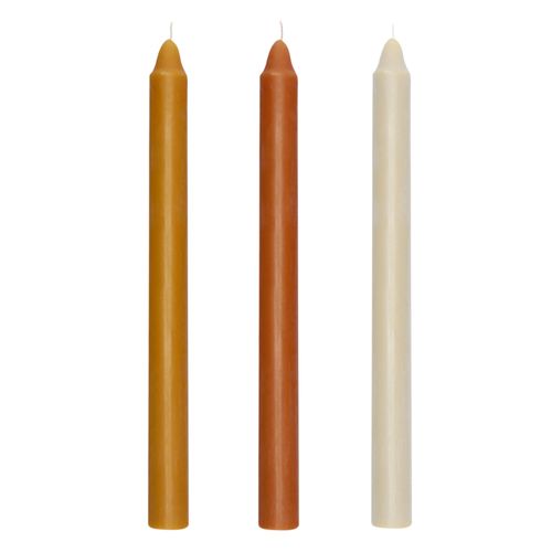 Set 3 Velas Dinner Color