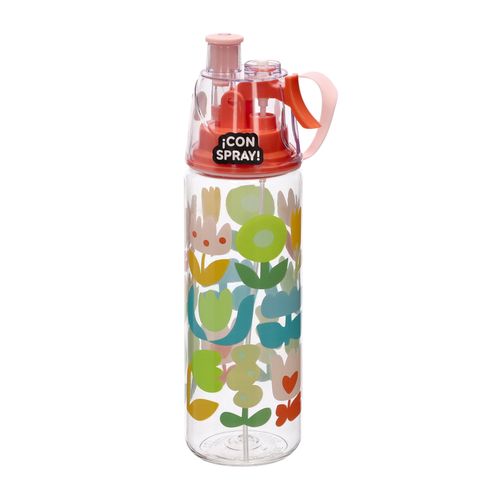 Botella de Agua con Atomizador Tritan
