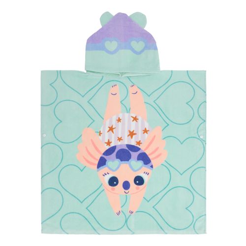 Poncho Playa con Capucha de Algodón