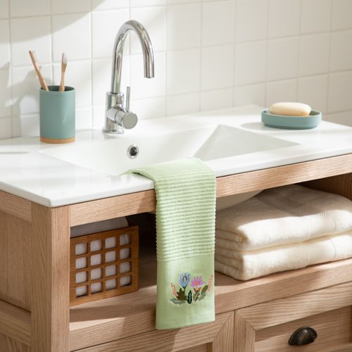 Toalla Visita con Detalle Bordadas