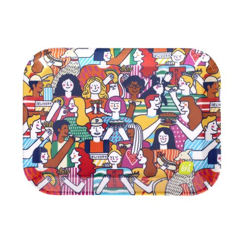 Plato para Sandwich con Diseño de Melamina