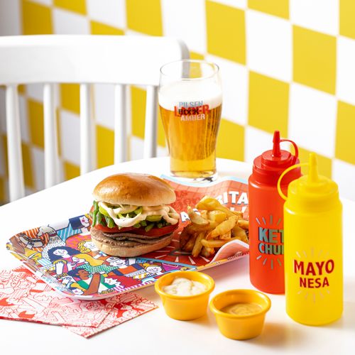 Plato para Sandwich con Diseño de Melamina