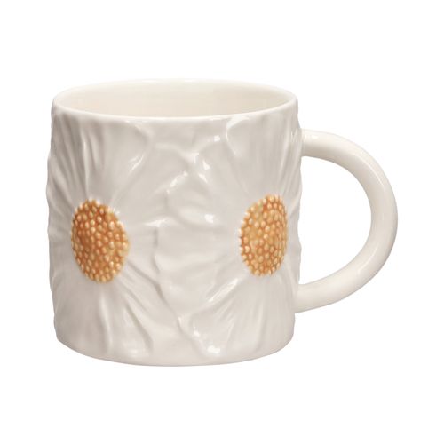 Mug con Diseño Flor de Cerámica
