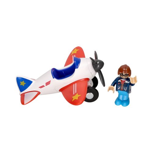 Auto con Personaje Maderimovil de Madera