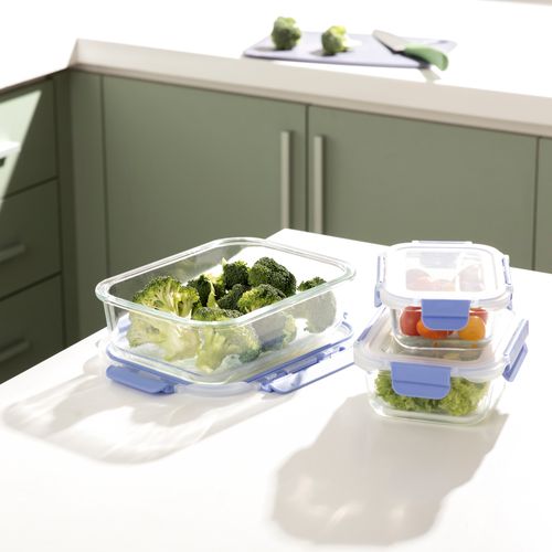 Taper Rectangular Hermético de Vidrio