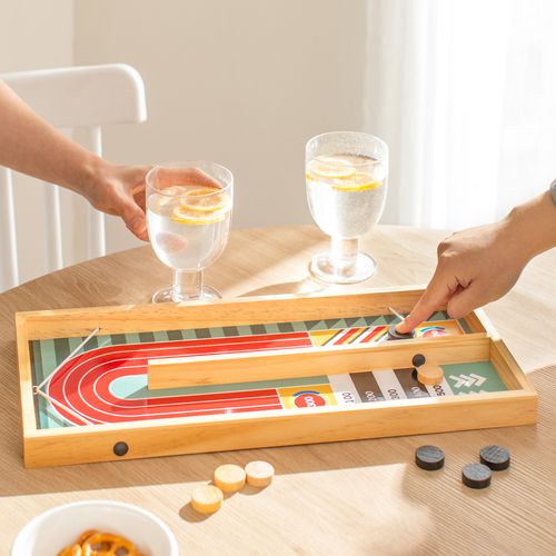 Juego lanza Discos de Madera