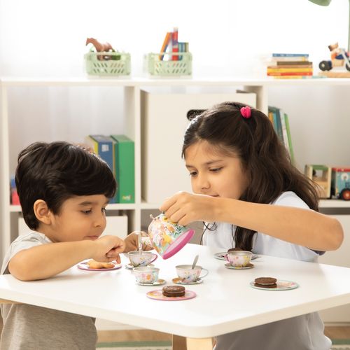 Set Tacitas para Tomar el Té de Metal