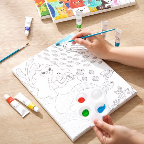 Set Bastidor con Pinturas y Diseño