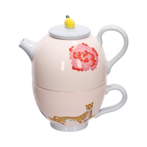 Set Tetera y Tazón de Cerámica