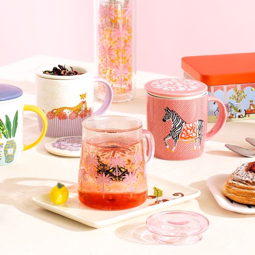 Mug de Cerámica con Infusor y Diseño