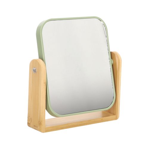 Espejo de Mesa con Base Bambú