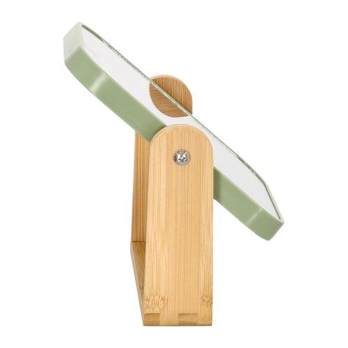 Espejo de Mesa con Base Bambú