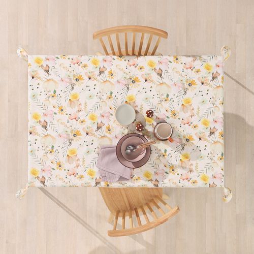 Mantel con Estampado Floral