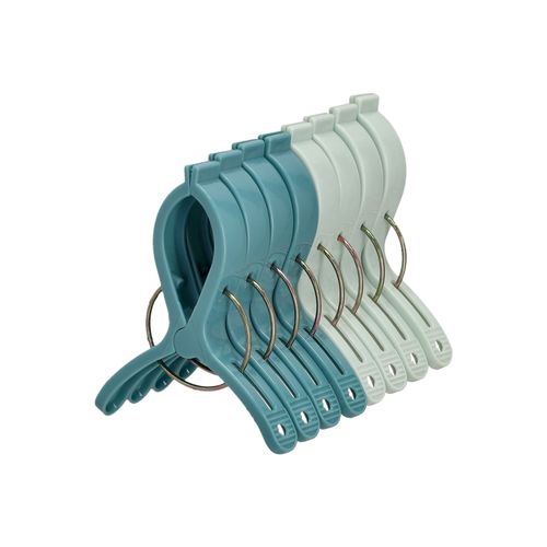 Set 8 Pinzas Grandes para Ropa de Plástico