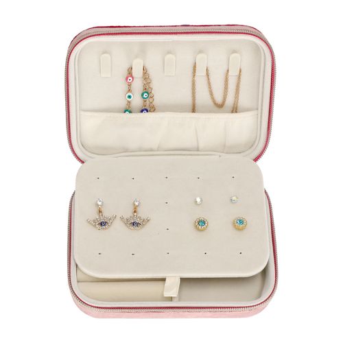 Estuche Joyero con Espejo Bambú