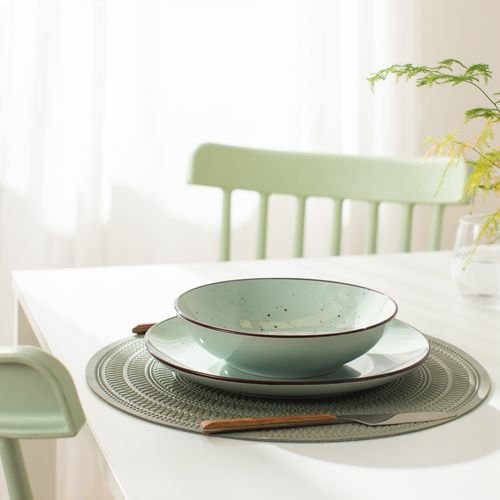 Plato Sopa Rústico de Cerámica