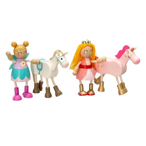 Set Muñecas Fantasía de Madera Castilá