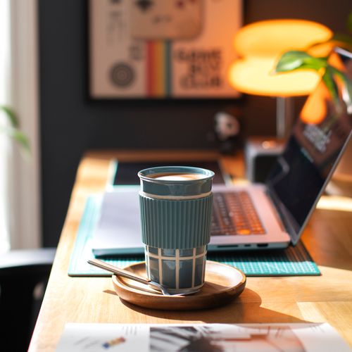 Vaso para Café con Agarrador