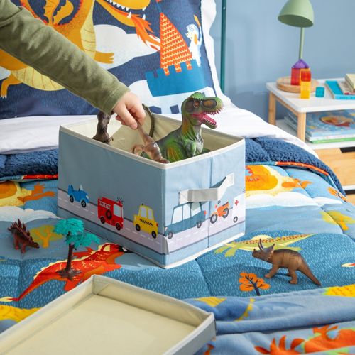 Caja Organizadora con Tapa de Tela