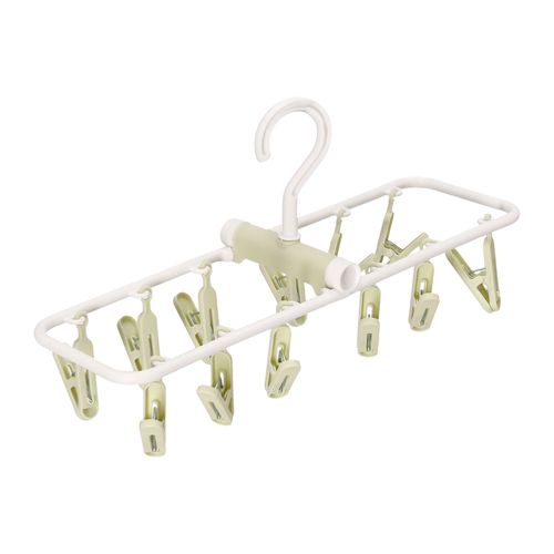 Colgador para Ropa con 12 Pinzas de Plástico