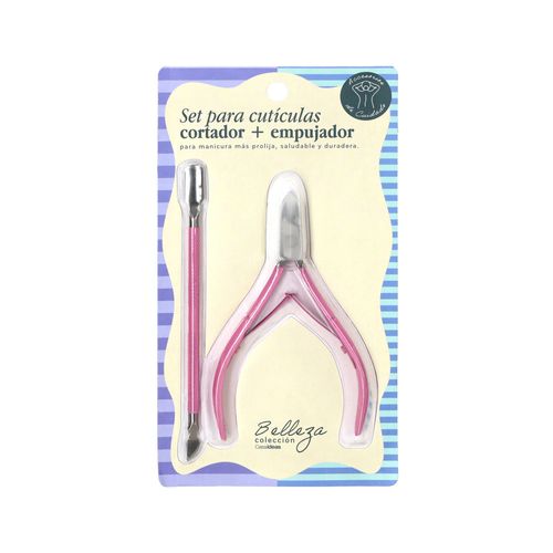Set para Cuticulas Cortador y Empujador